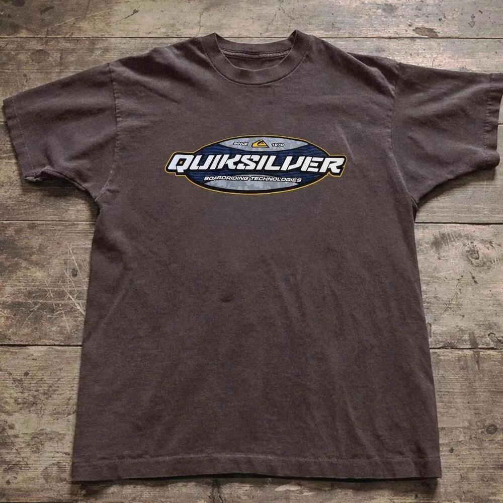 Brown Quiksilver Skateboarding T-Shirt